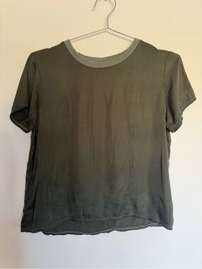 Nation LTD Olive Green Crewneck Short Sleeve Tee